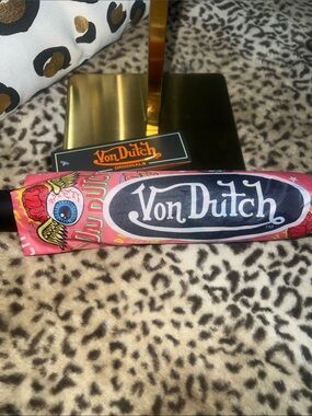 Von Dutch Pink Graphic Logo Umbrella